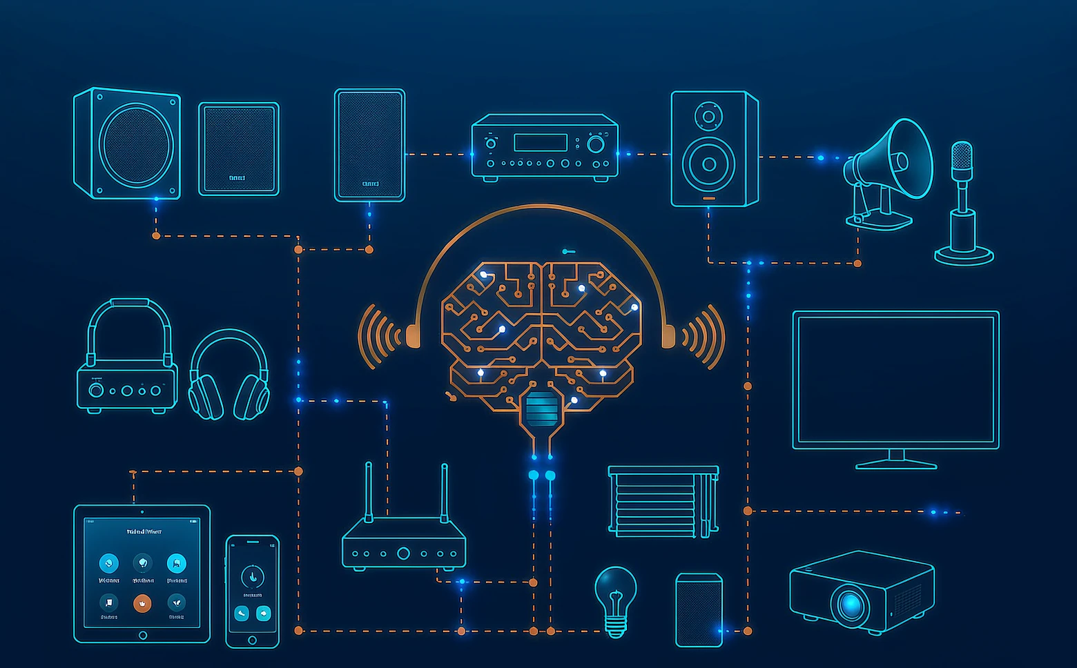 Uyesee: sisteme interconectate de dispozitive inteligente cu audio-ul în centru
